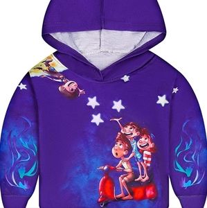 Toddler Boy Girls Hoodies Kids Sea Monster Sweatshirt Cartoon Casual Outfit 7-8